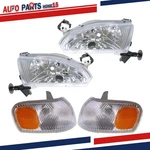 Headlamps & Corner Parking Lights Set Halogen For Toyota Corolla Combo 1998-2000. Fixed Price $61.03.