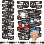 20 Pack Rechargeable Led Headlamps With Motion Sensor For Outdoor Activities. Fixed Price $121.99.