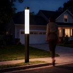 Skyglow 71" Lamp Post Light, 120V Line Voltage Aluminum Led IP55 Waterproof O.... Fixed Price $440.79.