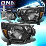 For 2012-2015 Toyota Tacoma Headlight Lamps W/led Kit Slim Style Black/amber. Fixed Price $119.97.