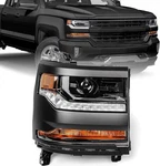 Headlight Assembly Compatible With Chevy Silverado 1500 2016 2017 2018 (hid/xeno. Fixed Price $188.13.