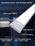 23.6IN Under Cabinet Lighting, 101-LED, Dimmable, Rechargeable 4400MAH Batter.... Fixed Price $55.99.