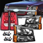 Headlights&tail Set For 2003-2006 Chevy Silverado 1500 2500 3500& Hd T.... Fixed Price $201.69.