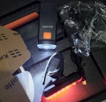 Kunhe Led Usb Head & Tail Light Set Black Plastic Bicycle Front Rear. Fixed Price $10.00.