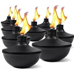 8-PACK Upgraded Tabletop Torches, 24 Oz Citronella Lights, Refillable T.... Fixed Price $57.64.