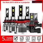6PCS Led Headlights Fog Super Bright Bulbs For Ram 2013-2018 W/ Projector. Fixed Price $39.99.