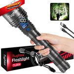 Tughlax Rechargeable Flashlights High Lumens, 90,000 Super Black. Fixed Price $30.79.