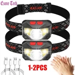 Headlamp Rechargeable Super Bright Led Forehead Flashlight Fr Outdoor. Fixed Price $9.99.
