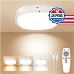 Knhuos Rechargeable Motion Sensor Ceiling Light Indoor, Cordless Closet Wi. Fixed Price $36.93.