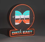 Data East Video Game 3D Printed Led Light-up Sign 9" Retro Decor Lamp. Fixed Price $39.00.