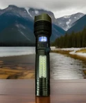 Tactical Zoom Led Flashlight 2000 Lm, 18650 Battery, IP65, Black. Fixed Price $28.88.