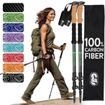 Hiker Hunger Carbon Fiber Trekking Poles Collapsible Walking Sticks For Tra.... Fixed Price $97.14.