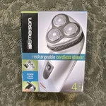 Emerson Rechargeable Cordless 3 Head Rotary Shaver Silver/black Pop-up Trimmer. Fixed Price $15.95.