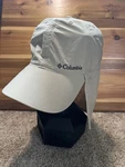 Columbia Sun/bug Protection Hat Beige Neck Flap Legionnaire Fishing Hiking Cap. Fixed Price $12.00.