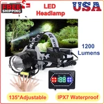Bud K Rechargeable Led Headlamp, 1200 Lumens Super Bright Flashlight. Fixed Price $47.64.