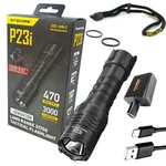 Nitecore P23I 3000 Lumen Led Rechargeable Tactical Flashlight & Usbac Adapter. Fixed Price $99.95.