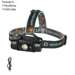 Boruit 020 Motion Sensor Led Headlamp 1000LM Type-c Rechargeable Headlight Water. Fixed Price $17.99.