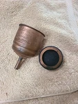 Coleman Model No. Copper Fuel Funnel With Filter And Inner Screen Vintage. Fixed Price $45.00.