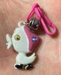 Vtg 80'S Google Eye Duck W/ Pink Hat Clip On Charm Bell For Plastic Necklace. Fixed Price $9.99.
