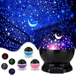 Led Starry Night Sky Projector Lamp Kids Gift Moon Light Rotating Cosmos. Fixed Price $8.49.