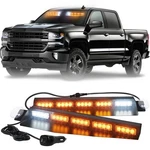 Xridonsen 34 Inch Emergency Visor Lights Bar 40 Led Amber Strobe Inter.... Fixed Price $132.07.