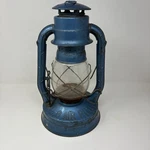 Vintage Dietz No. 8 Air Pilot Blue Kerosene Lantern W/ Clear Glass Globe Ny,usa. Fixed Price $29.99.