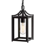 Outdoor Pendant Light 18.5 Dusk To Dawn Clear Glass Black OS-KY1004 Adjustable. Fixed Price $209.99.