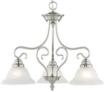 Livex Lighting 6133 Coronado Semi-flush Ceiling Fixture Nickel. Fixed Price $269.96.