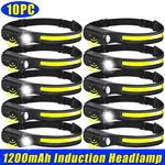 Led Headlamp, Rechargeable Flashlight. Fixed Price $77.99.