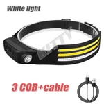 Cob Led Headlamp Usb Rechargeable Headlight Bar Band Torch Work 6000K. Fixed Price $62.66.
