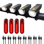 Kunhe 8 Pack Usb-c Rechargeable Bike Lights Head For Night 4SET, Black. Fixed Price $30.88.