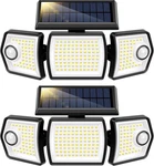 Vivohome Linkable Solar Lights Outdoor Waterproof, - 2 Pack, Black. Fixed Price $52.48.
