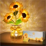 Sunflower Led Lamp,usb Rechargeable Touch Night Light, 3 Color Stepless Dimmable. Fixed Price $59.99.