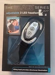The Black Series Adjustable 3 Led Headlamp Light Pivots 90 Degrees. Fixed Price $9.99.