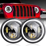 Nifeida 7 Inch Round Headlights H6024 Halo Angel Eyes Drl Amber Turn Si.... Fixed Price $60.74.