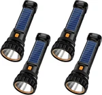 Solar Led Flashlight 1000 Lumens Rechargeable 4PC Emergency Strobe Shidai. Fixed Price $89.99.