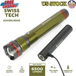 6500 Lumen Rechargeable Led Flashlight Dual Power Usb Aa Waterproof Bank. Fixed Price $94.02.
