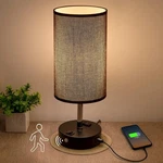 Motion Sensor Usb Lamp With Warm White Bulb, Fabric Shade, Built-in Port .... Fixed Price $45.90.