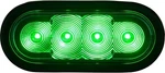 SL62GO - Inch Oval Strobe Light With Green Leds And Clear Lens. Fixed Price $39.22.
