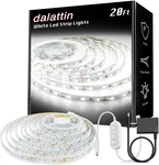 Dalattin White Led Strip Lights, 20FT Dimmable Super Bright 24V Tape 6. Fixed Price $24.99.