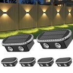 Ellasay Solar Fence Lights Outdoor: Waterproof IP65 With Dual Led Up Down Wal.... Fixed Price $63.18.