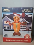 Joie Domi Giant Gingerbread Man Holiday Inflatable - 12FT Tall, Led Lights New. Fixed Price $55.40.