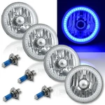 5-3/4 Smd Blue Led Halogen Bulb Headlight Angel Eye Crystal Clear Set Of. Fixed Price $322.95.