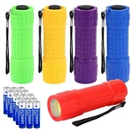 Kunhe 5 Pack Plastic Small Mini Led Cob Flashlights For Kids 100 Lume. Fixed Price $19.09.