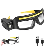 Jormix Led Rechargeable Headlight Glasses With Motion One Size, Black+yellow. Fixed Price $40.77.