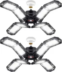 Pinsai Pack Led Garage Light,super Bright Screw E26/E27 Ceiling Shop Work. Fixed Price $47.92.