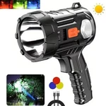 900000000LM Bright Solar/usb Rechargeable Led Spotlight Flashlight Searchlight. Fixed Price $11.39.