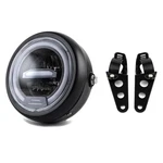 Kucehiup 6.5 Inches Round Motorcycle Led Headlight With Brackets Assembly (white. Fixed Price $60.56.