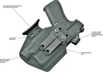Iwb Light Bearing Kydex Holster All Popular Gun Models Blackout Series. Fixed Price $55.79.