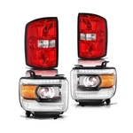 Bingbingmotor Bryght W/led Drl For 2014-2018 Gmc Sierra 1500 Headlight & Tail.... Fixed Price $493.37.